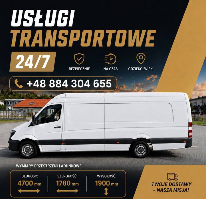 TRANSPORT DO 3,5 T | PRZEPROWADZKI | Tragarze | Warszawa |• CAła POLSKA • UE