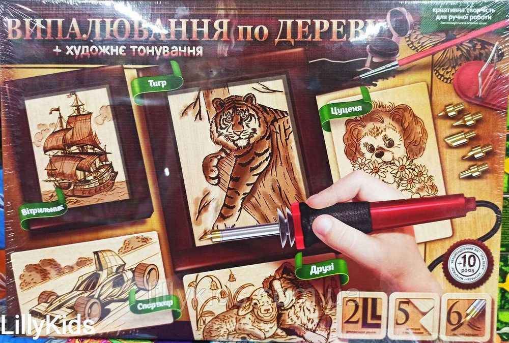 Набір для випалювання по дереву з паяльником , Данко Тойс. Выжигания