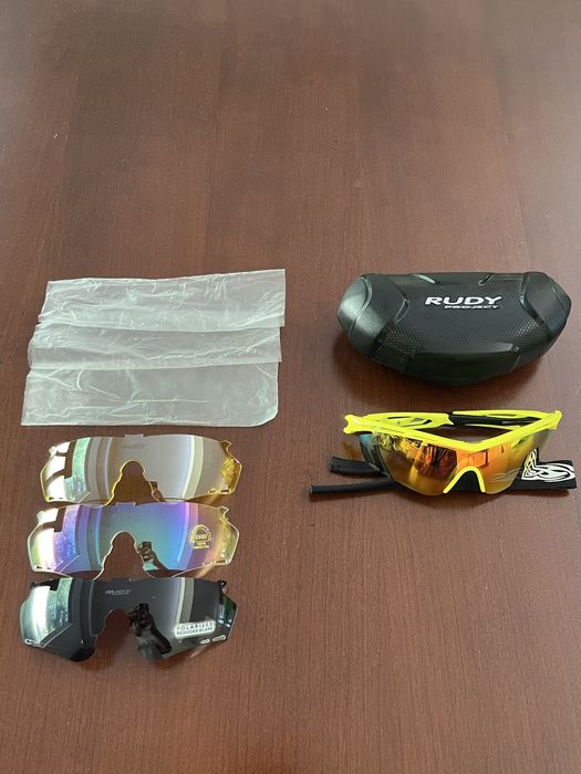 óculos Rudy Project Tralyx Fluo + Kit Lentes (ciclismo/corrida/hiking)