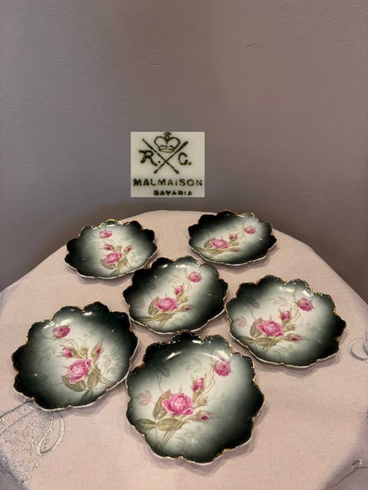 Talerzyki deserowe (6 szt.), porcelana R.C. Rosenthal Bavaria.