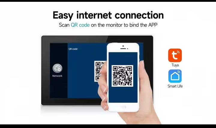 Tuya Smart Wi-Fi видеодомофон с системой сигнализации