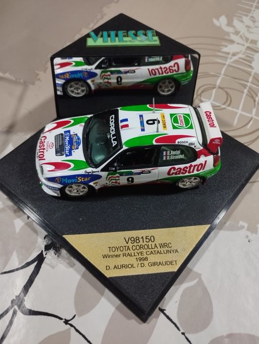 Miniaturas de rally Toyota Corolla WRC 1/43 VITESSE