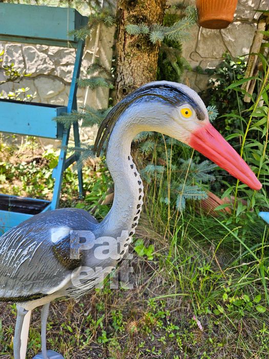 Figurka dekoracja czapla 70 cm wysoka ozdoba dom ogród taras