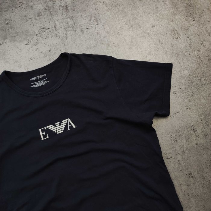 MĘSKA Koszulka Bawełna PREMIUM Casual EA7 Emporio Armani Casual Logo