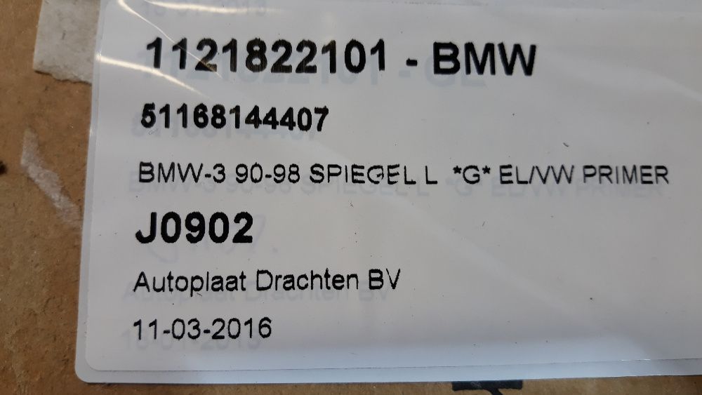 Lusterko lewe BMW 3 E36 4 pin ORG OE Nowe