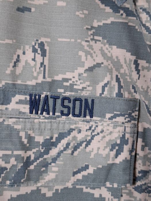 US Air Force ABU Kurtka Wojskowa Tiger Stripe 40R Oryginał USAF Naszywki