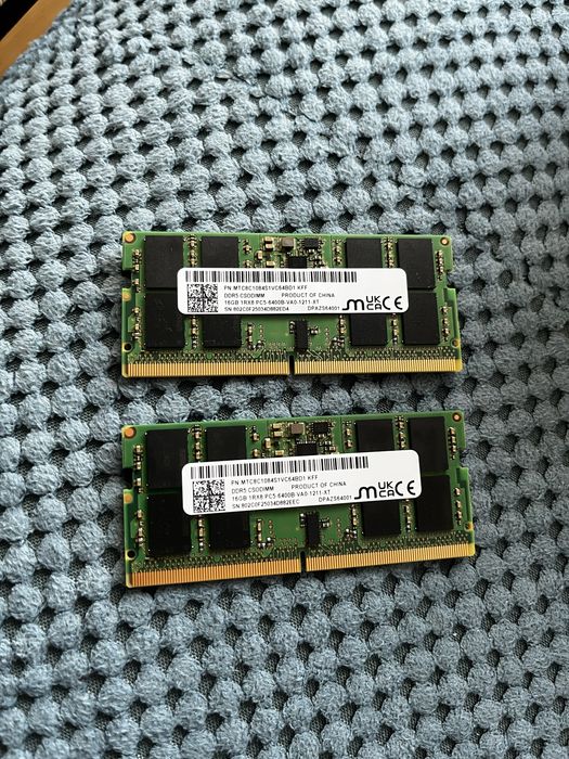Оперативна памʼять для ноутбука DDR5 6400 16GBx2