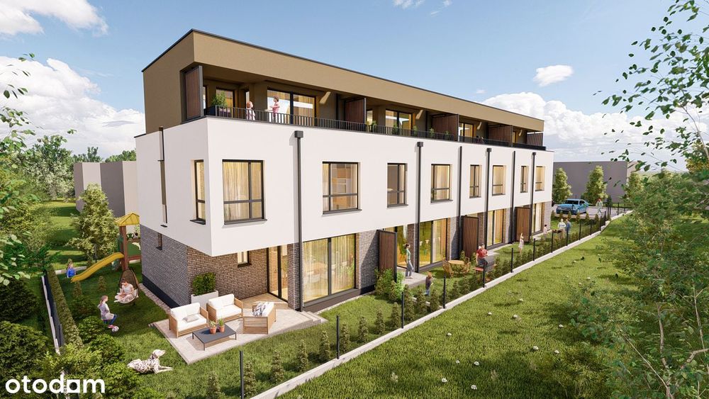 Domy Kmicica pow. 129,53 m² z ogrodem, 2 tarasami, miejscem postojowym