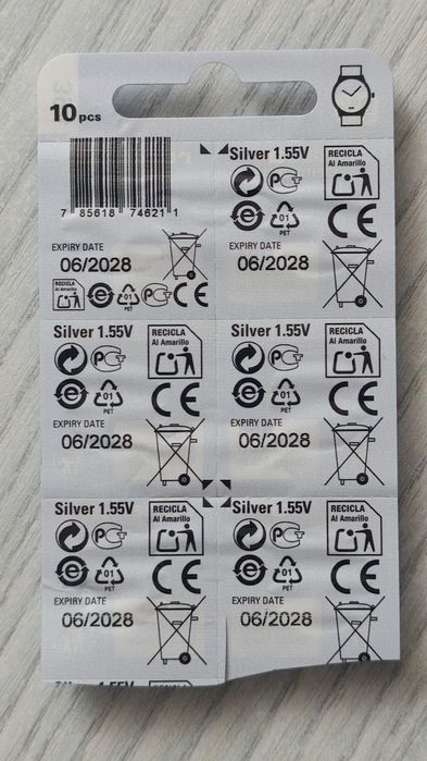 6x bateria zegarkowa RENATA 394 | SR936SW | Swiss Made