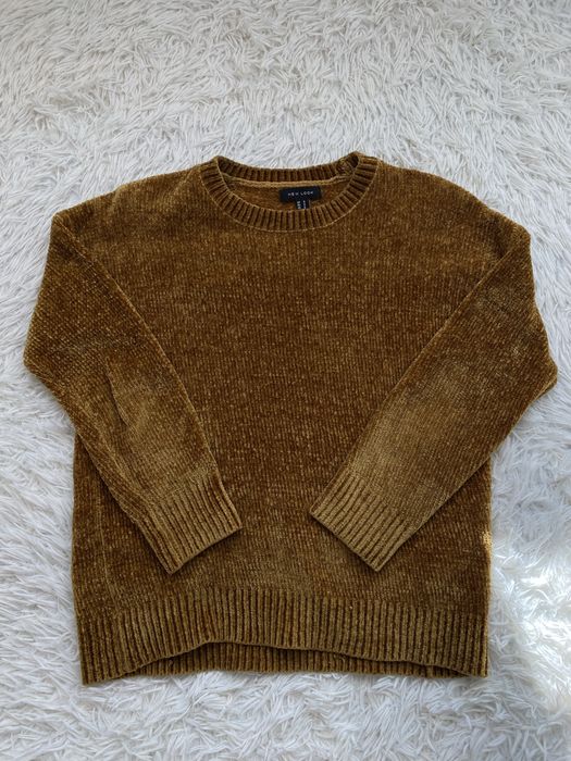 Welurowy - Sweter damski New Look S