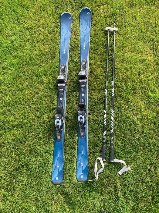 Zestaw narciarski – narty + buty + kask + gogle – super stan!