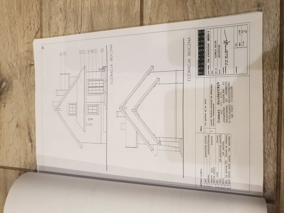 Projekt domu orzech z garażem