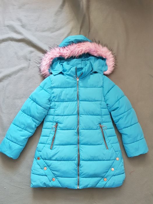 Kurtka zimowa dla dziewczynki rozm.128- 134