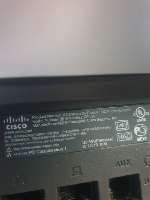 Cisco IP Phone CP-782164750798101250121