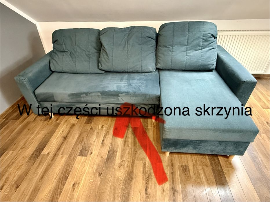 Narożnik z funkcją spania