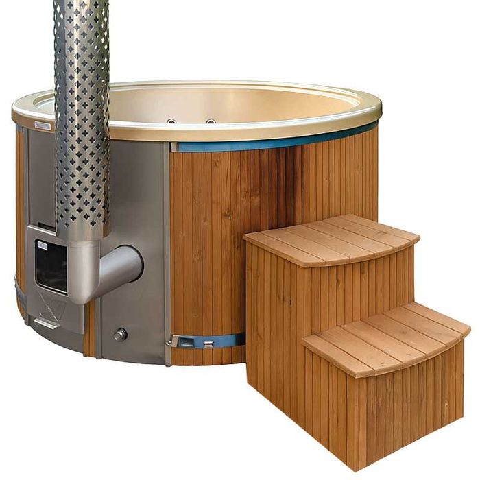 Balia Spa ogrodowe Oasis 4 osobowe 8 dysz Akryl Szara perła 200cm