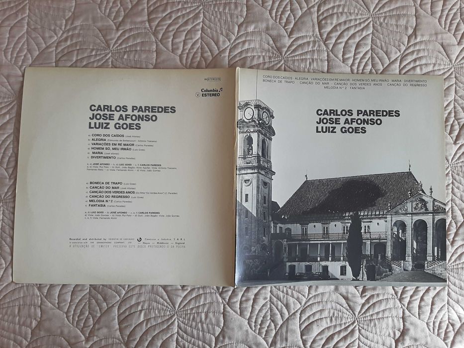 Carlos Paredes, José Afonso, Luiz Goes - Portugal - Vinil LP