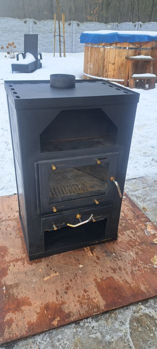 Piec kominkowy kominek koza 6 KW Nowa szyba oraz uszczelki