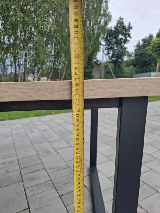Duży Stół Jadalniany 280×100 cm Loft-Stan idealny!blat Dąbek płyta