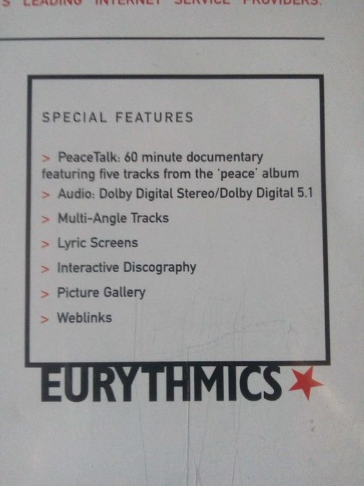 EURYTHMICS - Peacetour ( Concerto + Entrevista )