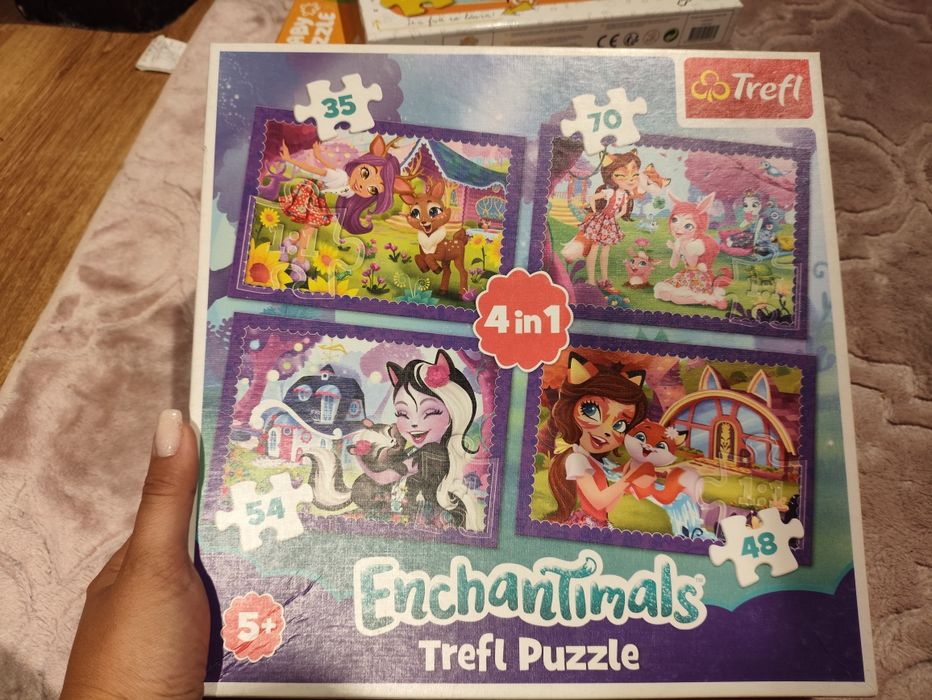 Zestaw puzzli clementoni trefl 100/160 elementów