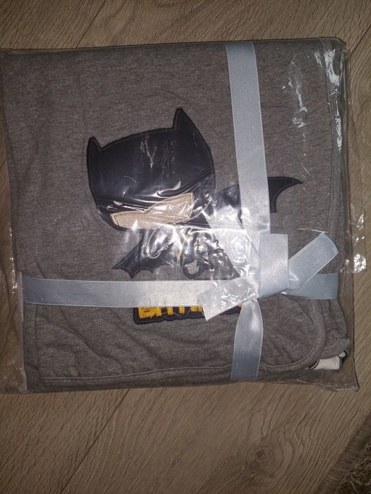 Nowy kocyk bawełniany batman 75x100