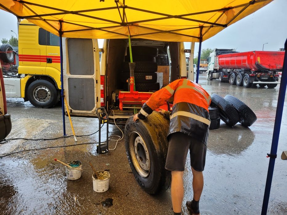 Wulkanizacja mobilna ciężarowa 24/7