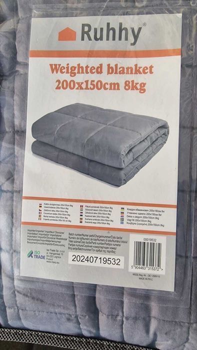 Ковдра обтяжена 150*200  8 та 6кг Одеяло обважене гравітаційне Польща