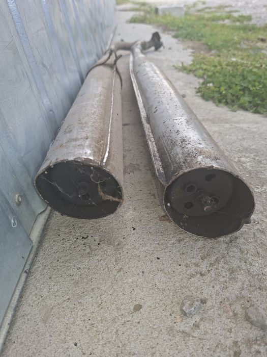 Zestaw 2szt rura wydechowa tlumik motorower romet ogar ,50t1 itp z prl