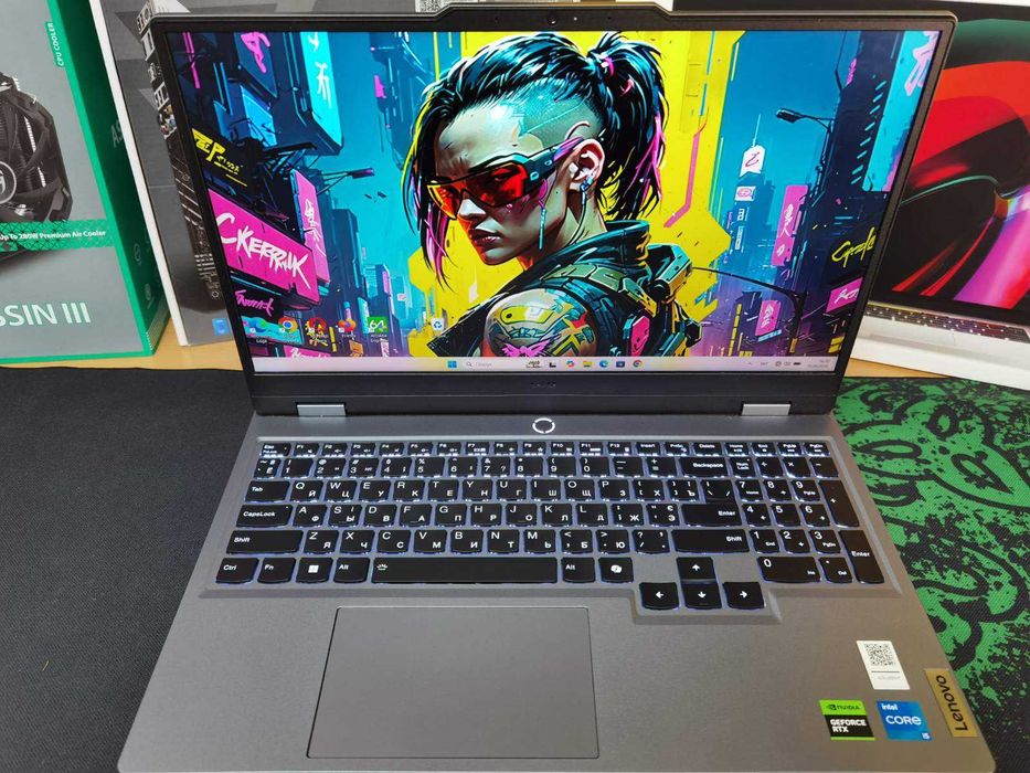 Lenovo Loq 15IAX9/Intel Core I5 12450HX 4.40/RTX 3050 6 gb/Дiсплей 15.6" FHD IPS 1920 x 1080 144 Hz/Ram 16