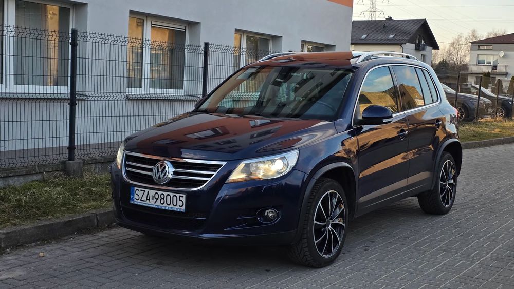 Volkswagen Tiguan 4x4 DSG Szklany dach Skóra Kamera ZAREJESTROWANY W PL