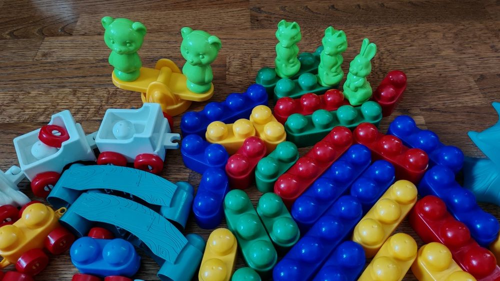 Детский строительный конструктор блочный, дитячий конструктор блоки