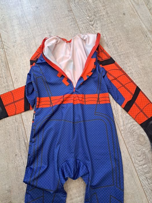 Przebranie, strój Spider-Man- niebieski/ czerwony - rozm 92/98 (100)