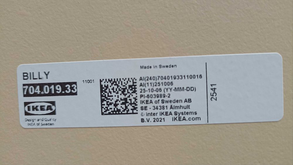 Extensão em altura billy branco, 80x39x35 cm