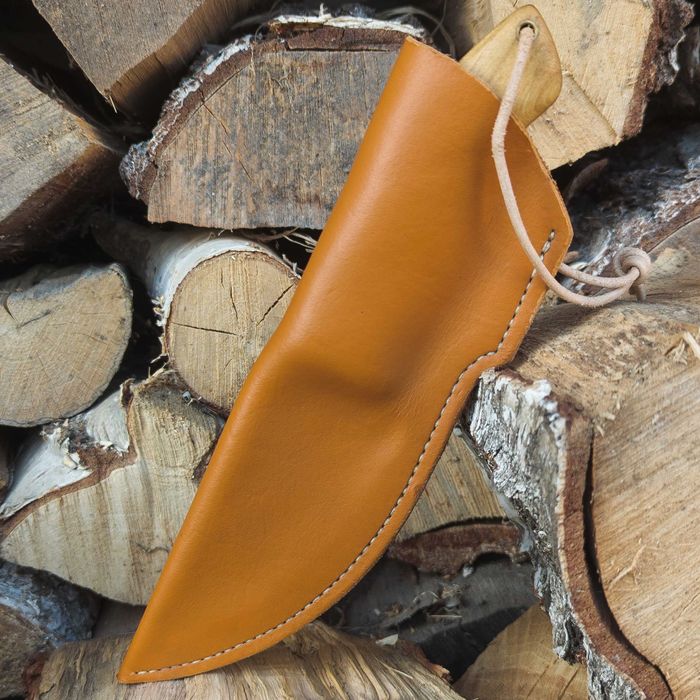 Nóż survivalowy bushcraft myśliwski custom knife D2 pochewka PKBlades