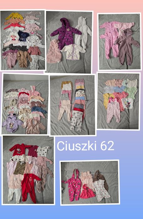 Sprzedam ciuszki od 50-74 dla dziewczynki