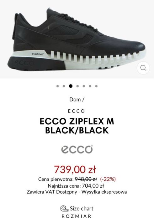 Buty Ecco ZipFlex M 44