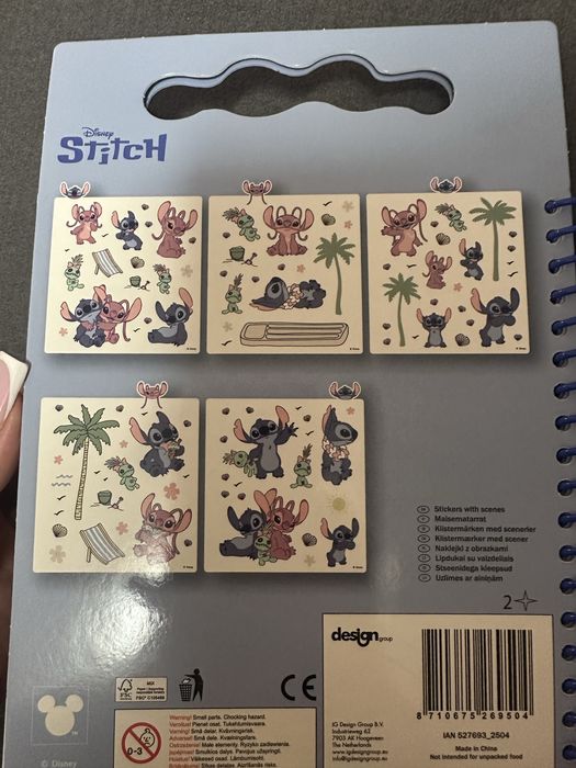 Nowy zestaw naklejki z obrazkami Lillo&stitch