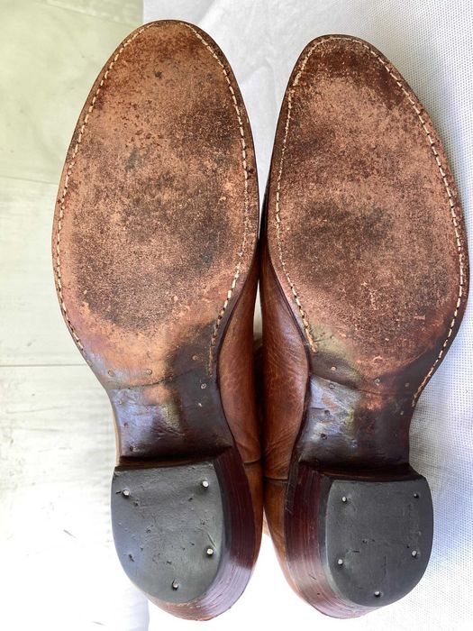 Кожаные ковбойские сапоги Justin,Made in USA