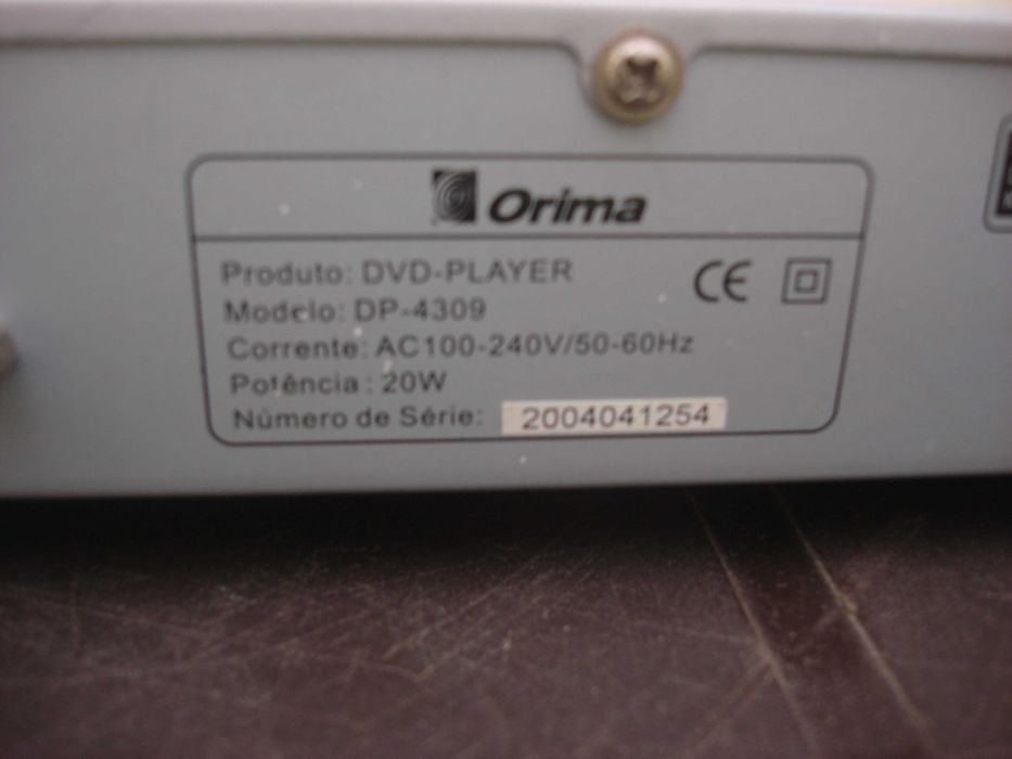 leitor de DVD Orima