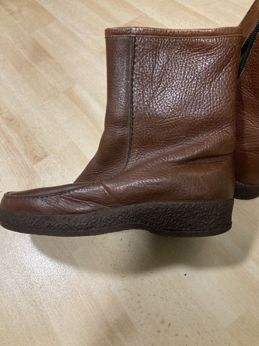 Kozaki męskie skorzane