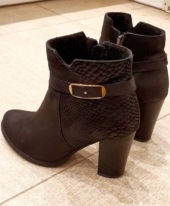 Botki damskie 39 zamsz