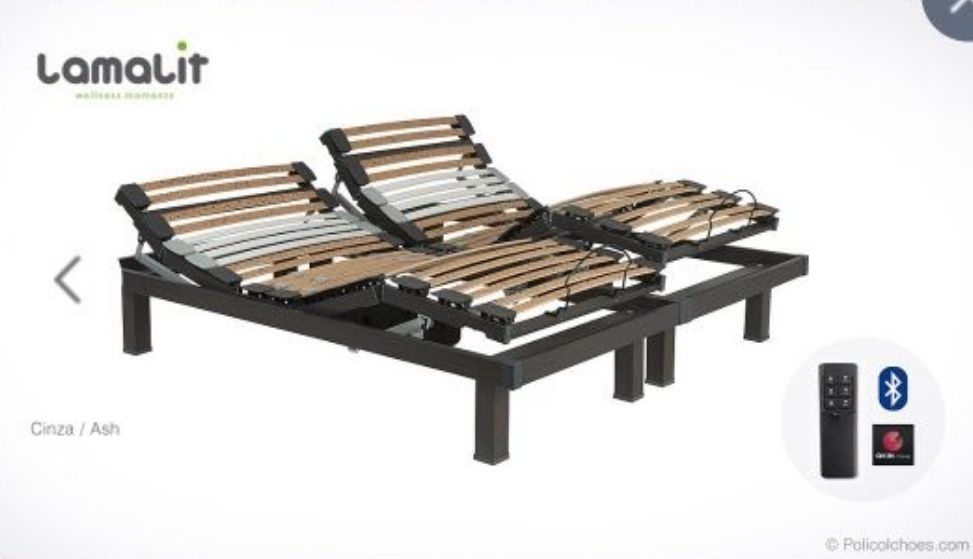 Cama articulada como nova + colchão anti-escaras.