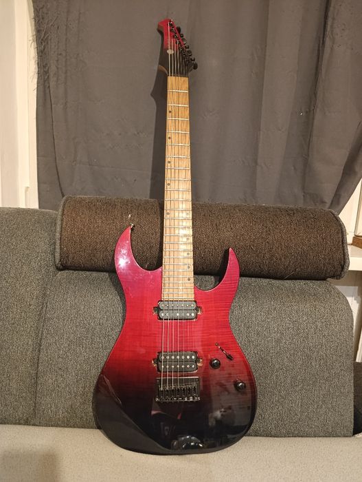 Spria S-457 gitara siedmiostrunowa 7-strun Seymour Duncan Nazgul i sen