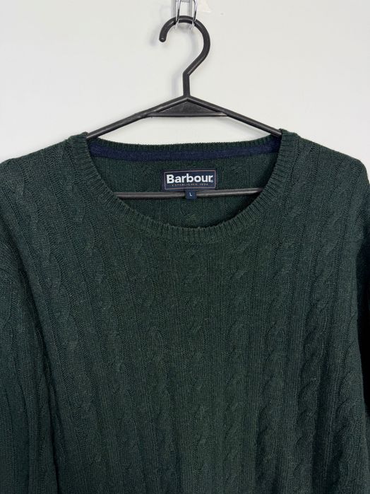 Sweter Warkocz Barbour Established Wełna / Len