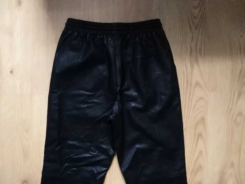 Nowe spodnie Vila 36 S 8 Woskowane luźne ekoskóra skaja czarne