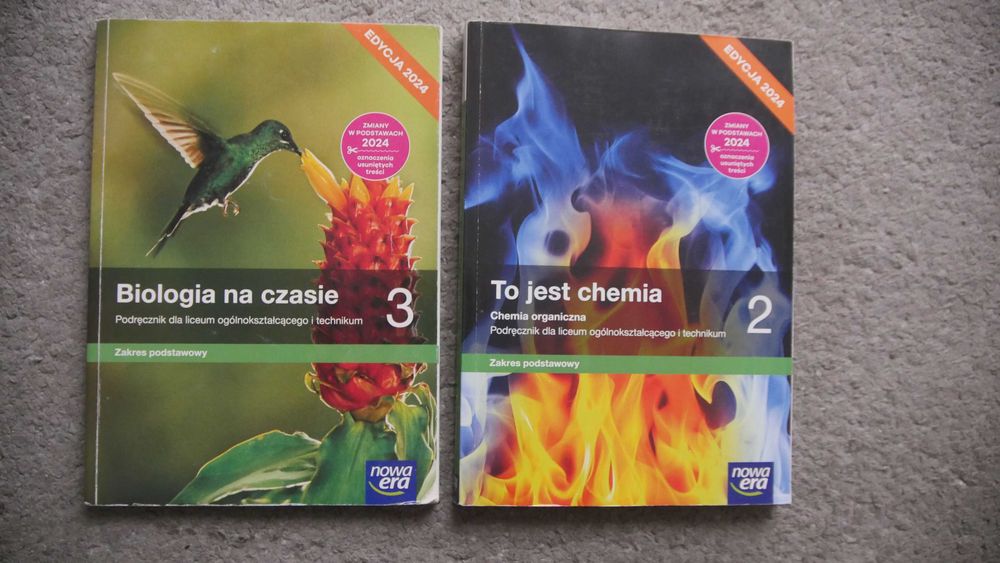 Zakres podstawowy Podręcznik chemia 2 Biologia 3