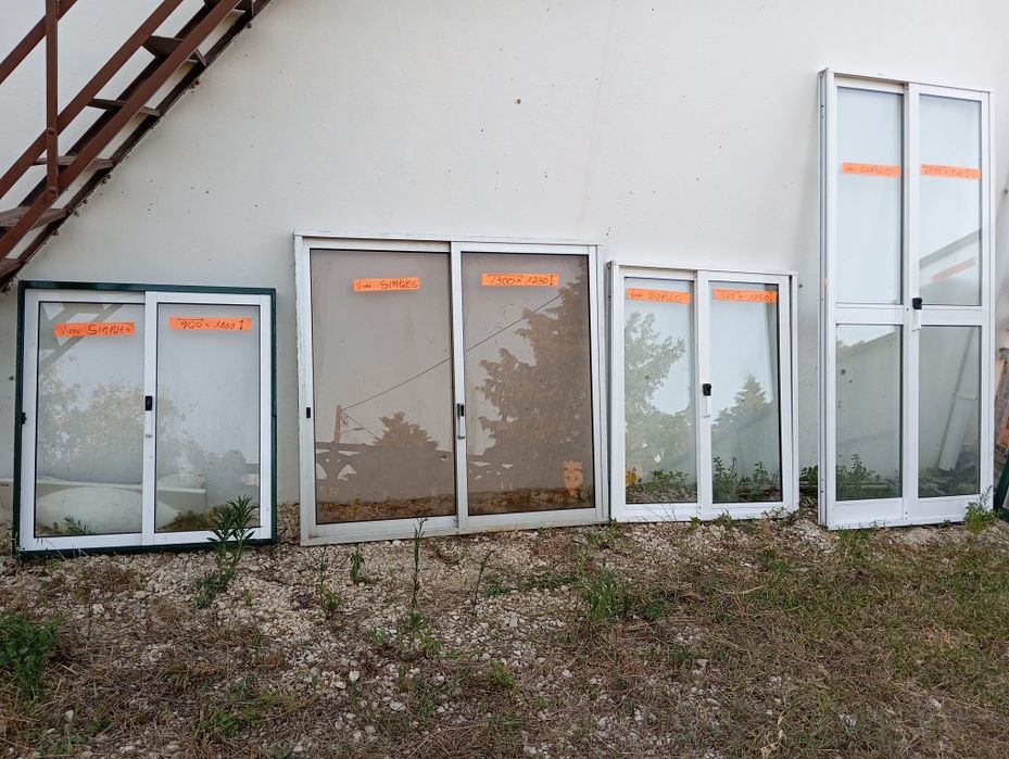 Janelas de alumínio com vidro duplo e simples