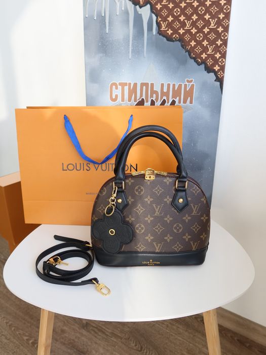 Сумочка жіноча Louis Vuitton Alma коричнева сумка луи витон шкіряна