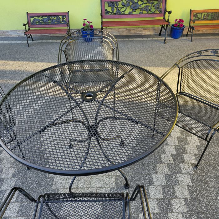 Komplet ogrodowy metalowy